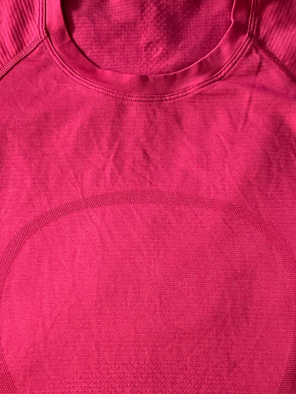 lululemon Swiftly Tech Short Sleeve Shirt Crew Red Running Top Size 6 - Picture 3 of 5